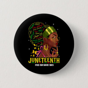 Juneteenth Shirts Women Celebrating Black Freedom 6 Cm Round Badge
