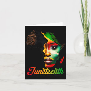 Juneteenth Shirts Women Celebrating Black Freedom Card