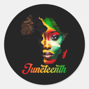 Juneteenth Shirts Women Celebrating Black Freedom  Classic Round Sticker