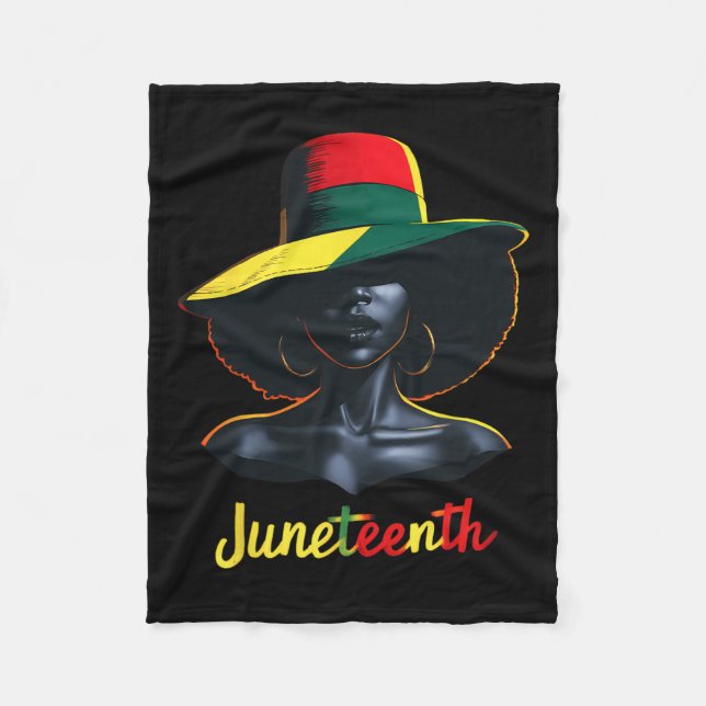 Juneteenth Shirts Women  Fleece Blanket (Front)
