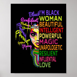 Juneteenth Shirts Women - I Am Black History Month Poster