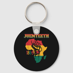 Juneteenth Shirts Women Men African American Junet Key Ring