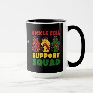 Juneteenth SICKLE CELL SUPPORT SQUAD Custom Mug