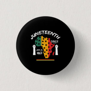 Juneteenth Since June 19th 1865 T-shirt Free Ish 3 Cm Round Badge