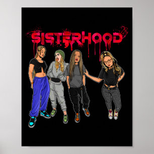 Juneteenth sisterhood sista hood friends poster