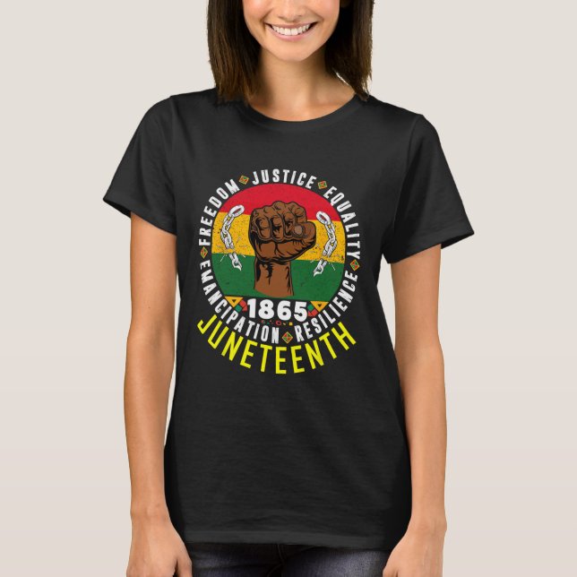 Juneteenth Tee For Men Black Freedom Celebration J (Front)