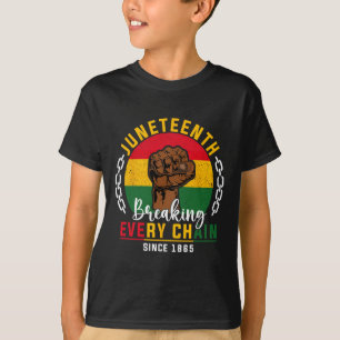Juneteenth Tee For Men Breaking Every Chain Black