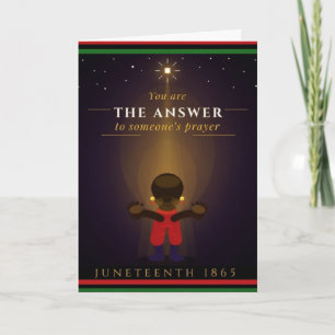 Juneteenth The Answer Greeting Card