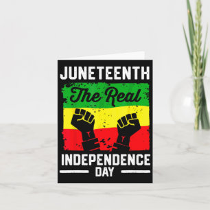 juneteenth the real independence day since 1865 af card