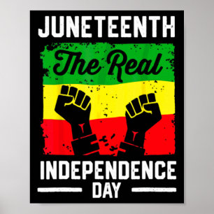 juneteenth the real independence day since 1865 af poster