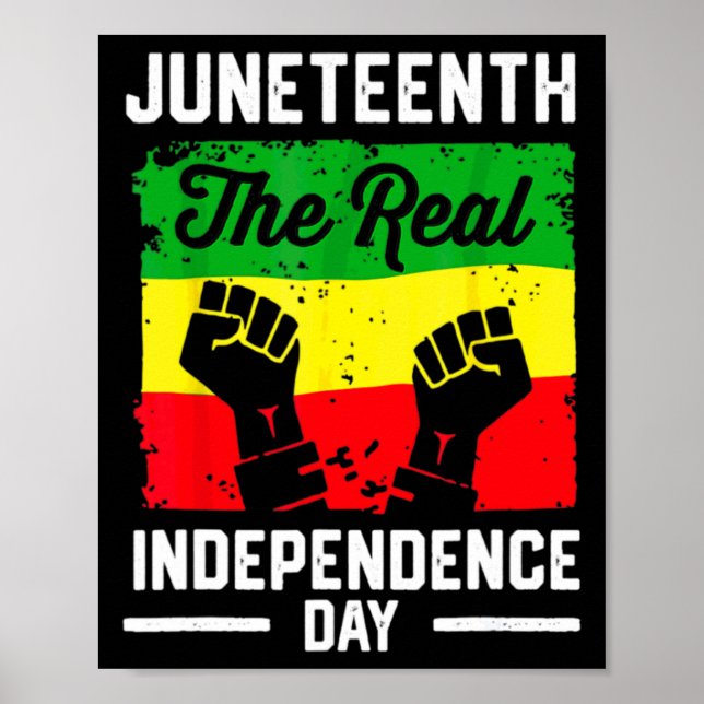 juneteenth the real independence day since 1865 af poster (Front)