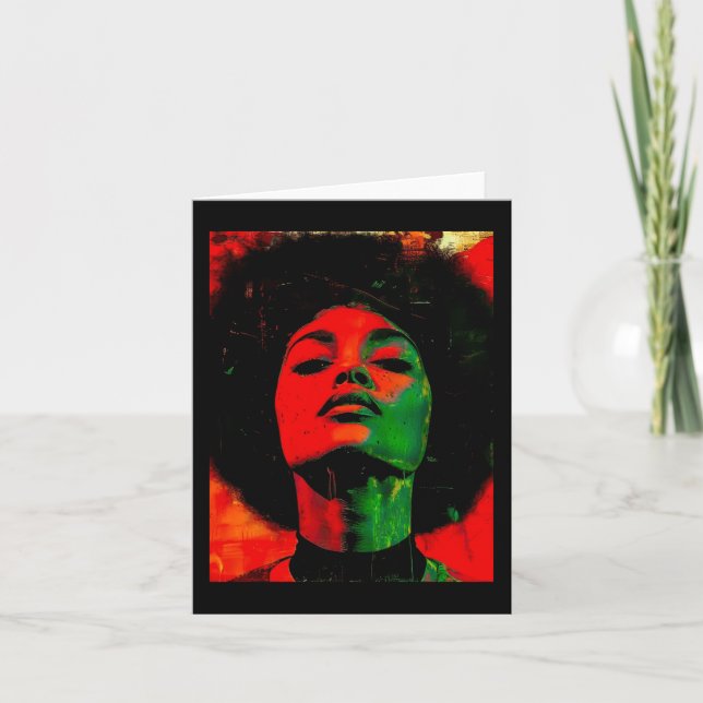 Juneteenth Themed Painting  Card (Front)