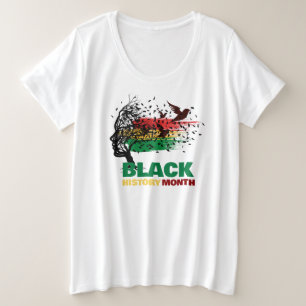 Juneteenth Tree African Root Proud Black History Plus Size T-Shirt