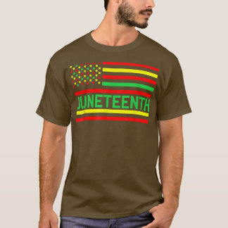 Juneteenth USA Flag Black Historical Day Freedom A T-Shirt