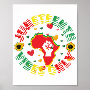 Juneteenth Vibes Only Celebrate Freedom! Poster