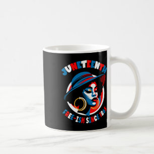 Juneteenth Women Black Freedom Day 1865 Red White Coffee Mug