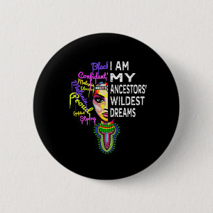 Juneteenth Women - Black History Month  6 Cm Round Badge