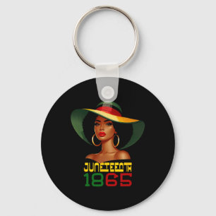 Juneteenth Women Celebrating Black Freedom Day 186 Key Ring