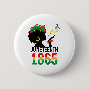 Juneteenth Women Girls Kids Flag 1865 1 6 Cm Round Badge