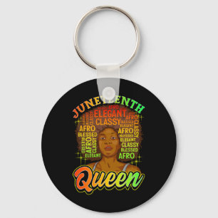Juneteenth Women Juneteenth Shirts Natural Afro Qu Key Ring