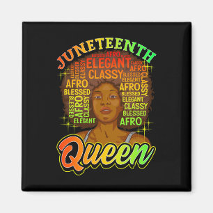 Juneteenth Women Juneteenth Shirts Natural Afro Qu Magnet