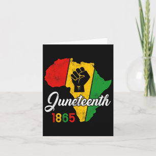 Juneteenth Women Men Black Freedom 1865 History Mo Card