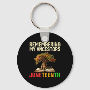 Juneteenth Women Remembering My Ancestors Black Hi Key Ring