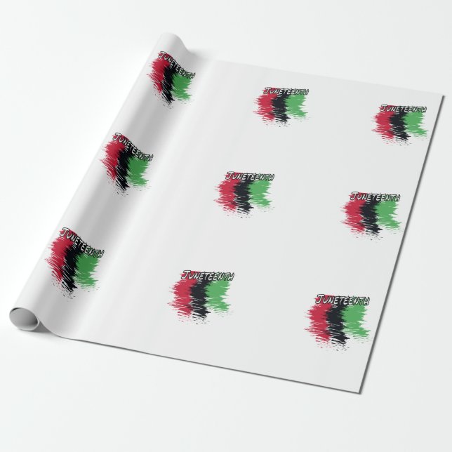 Juneteenth Wrapping Paper (Unrolled)