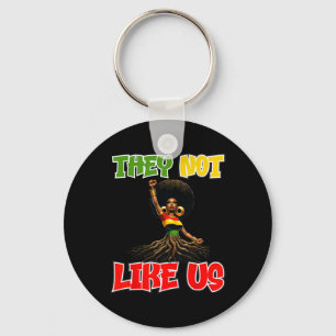 Juneteeth Black History Month They Not Like Us Key Ring