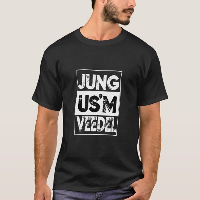 Jung Us'm Veedel Cologne Fastelovend Kölle Carniva T-Shirt (Front)