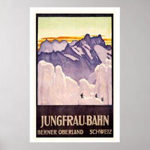 Jungfrau-Bahn Berner Oberland Schwitzerland Poster