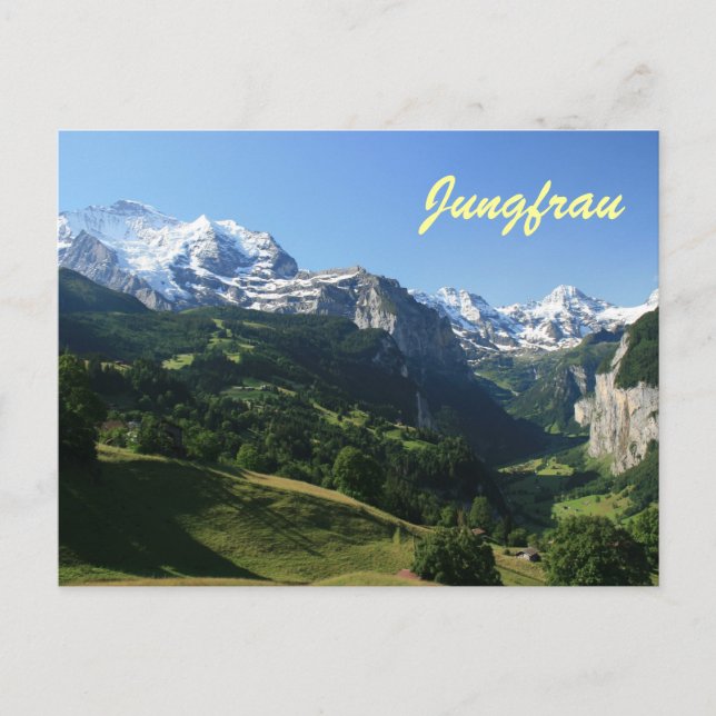 Jungfrau Valley Postcard (Front)