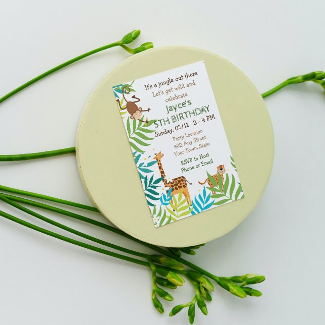Jungle Animal Birthday Invitation (Creator Uploaded)