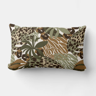 Jungle Animal Print Accent Pillow