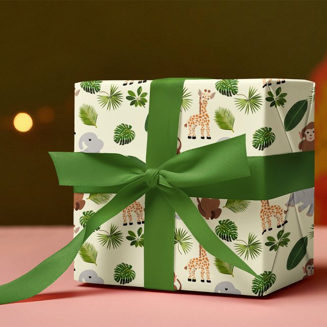 Jungle Animals and Plants  Wrapping Paper (Creator Uploaded)