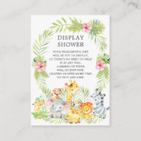 Jungle Animals Baby Shower Gift Display Shower