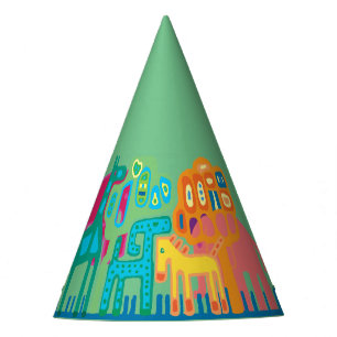 Jungle animals childrens birthday party hat