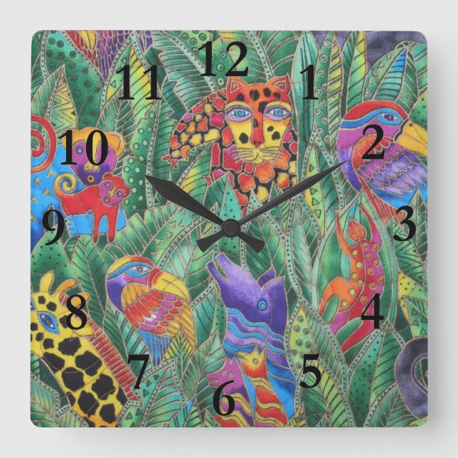 JUNGLE ANIMALS CLOCK (Front)