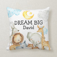 Jungle Animals Cute Custom Name Baby Boy Nursery