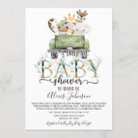 Jungle Animals Drive By Animal Baby Shower