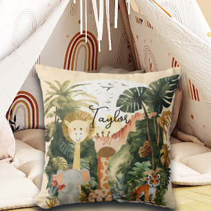 Jungle Animals Exotic Safari Dream Cushion