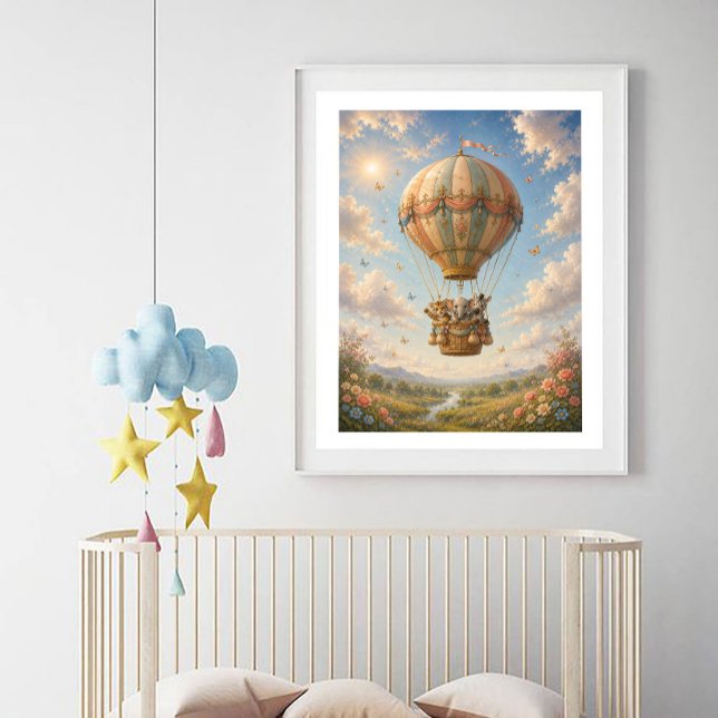 Jungle Animals Hot Air Balloon Poster (Creator Uploaded)