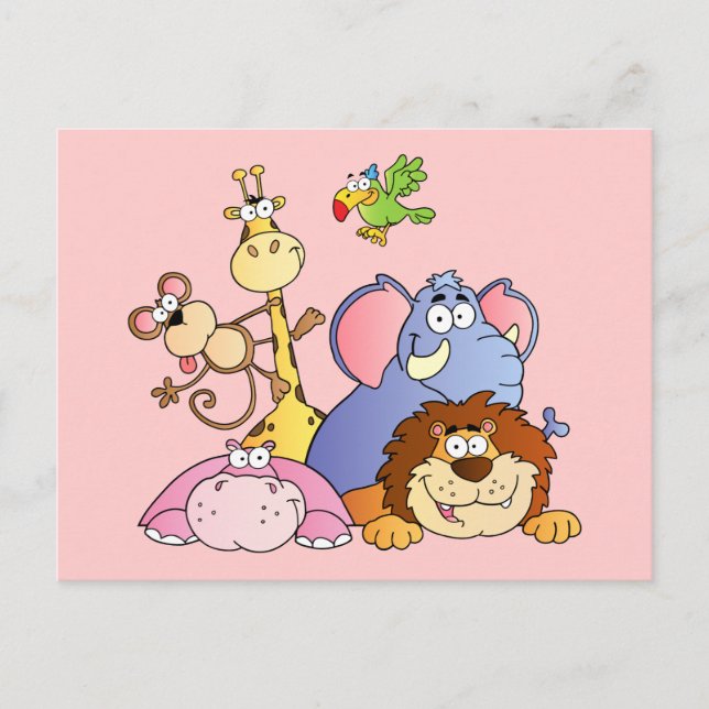 Jungle Animals Postcard (Front)