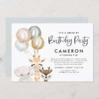 Jungle Animals Quarantine Drive By Birthday Party