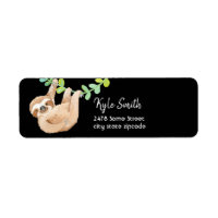 Jungle Animals Sloth Custom Address Labels