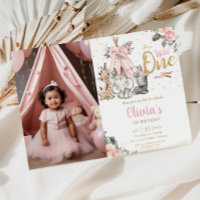 Jungle Animals Tribal Wild One 1st Birthday Photo