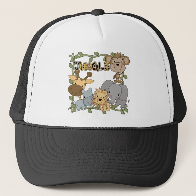Jungle Animals Tshirts and Gifts Trucker Hat (Front)