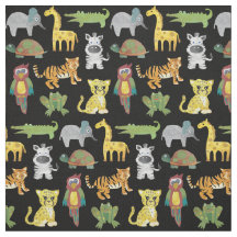 Jungle Babies on Black background