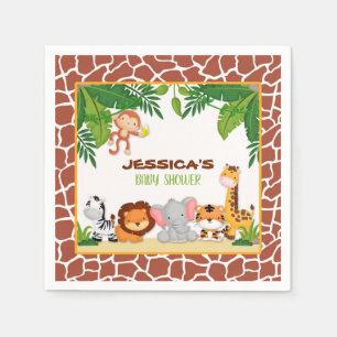 Jungle Baby Shower Napkin