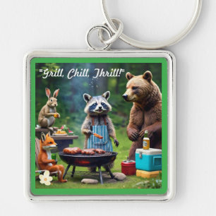 "Jungle BBQ Jam" Key Ring
